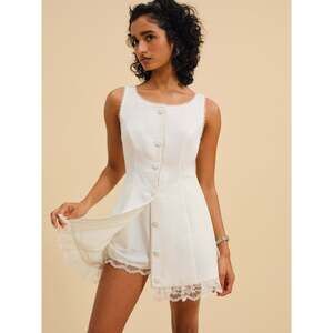 For Love & Lemons Venus Mini Dress XS / White